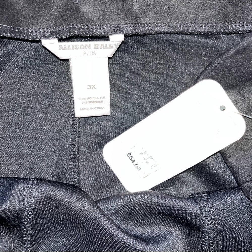 Allison Daley super soft Suede black pull-on pants elastic waistband, size 3XL - Picture 4 of 5